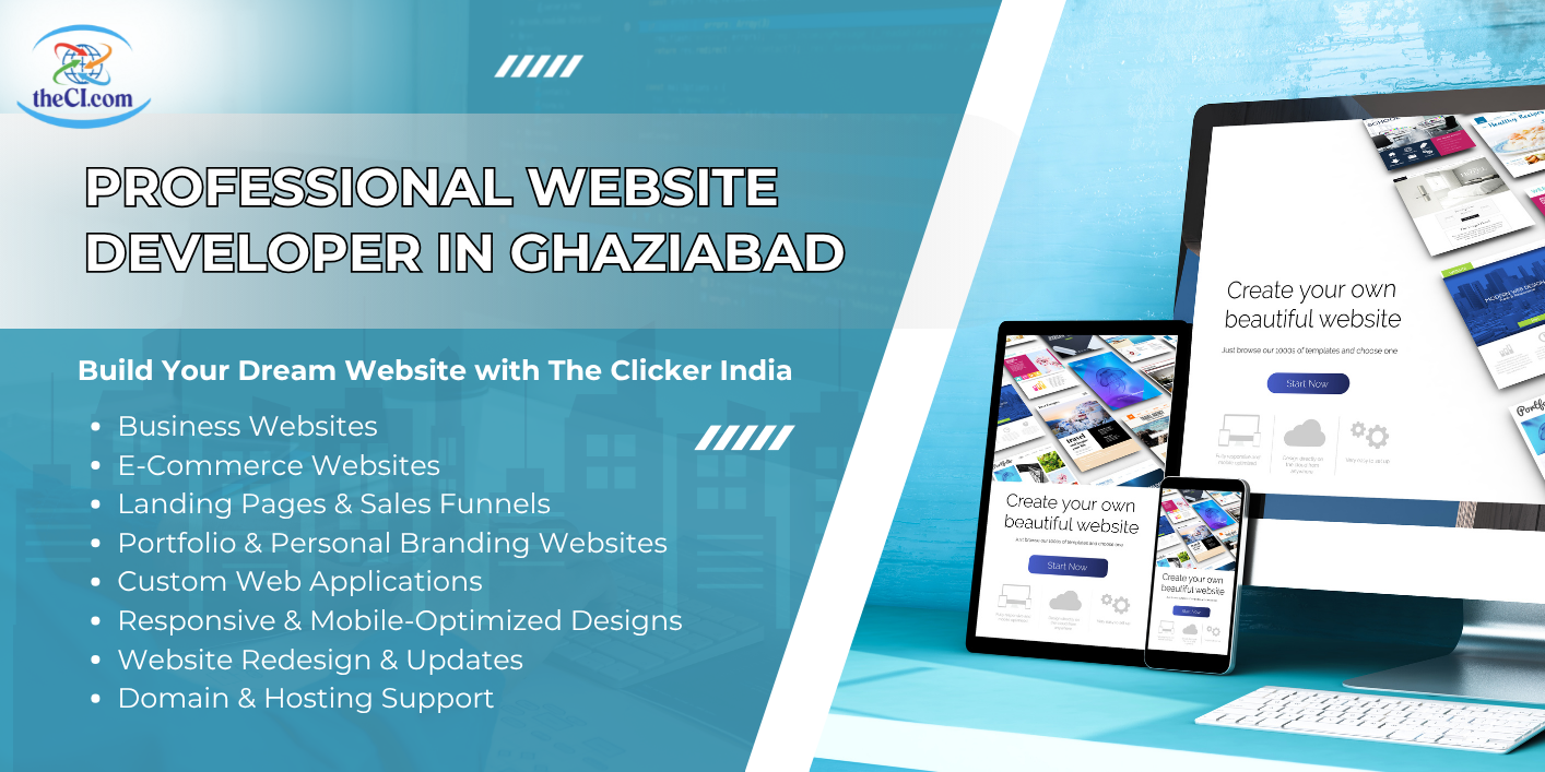 Why The Clicker India is the Most Trusted Website Developer in Ghaziabad